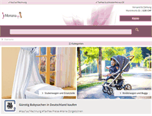 Tablet Screenshot of monana-baby.ch